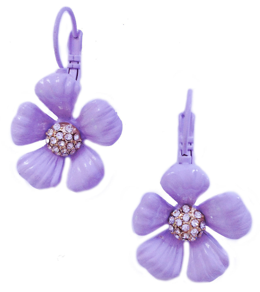 Lavender Flower Earrings - My Jewel Candy