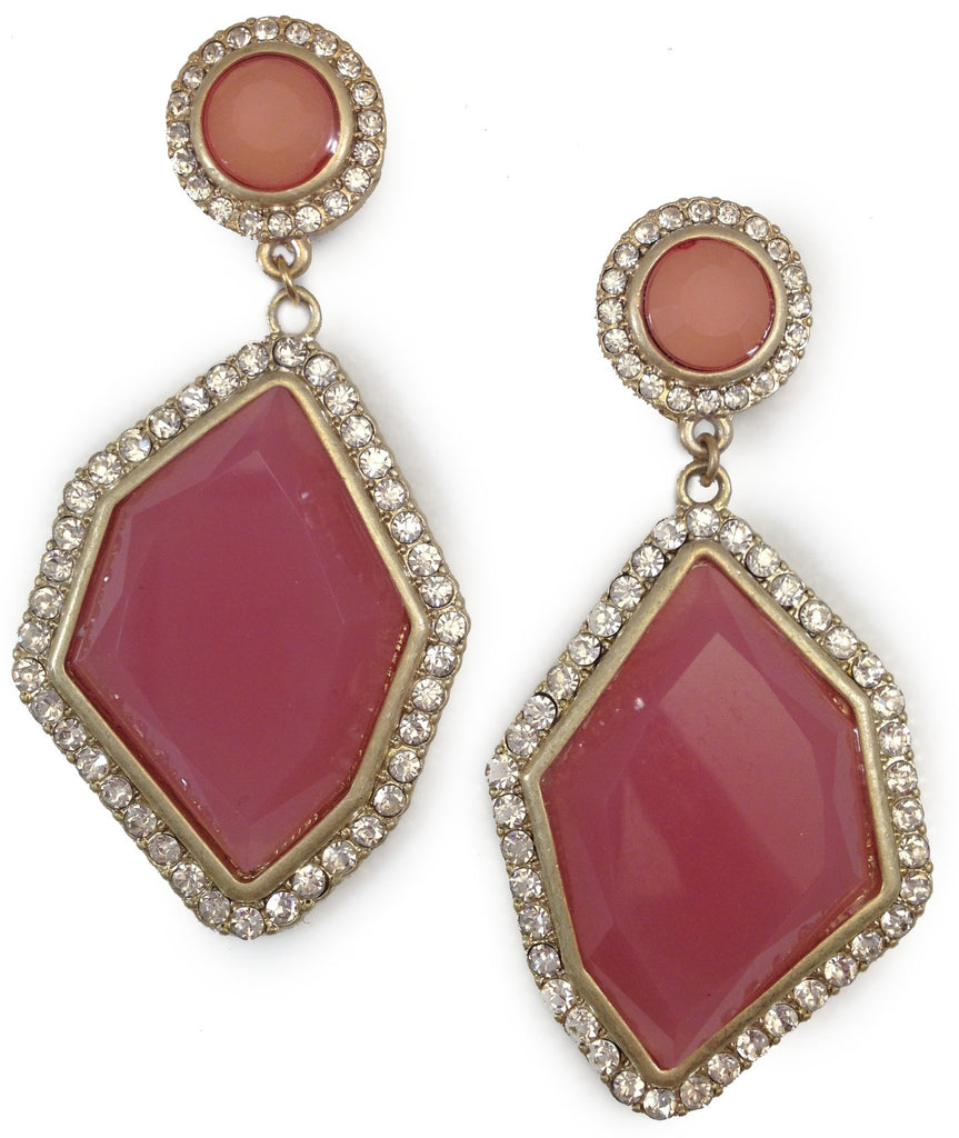 Pink Crystal Earrings - My Jewel Candy