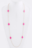 Think Pink Small Clover Necklace - My Jewel Candy - 1