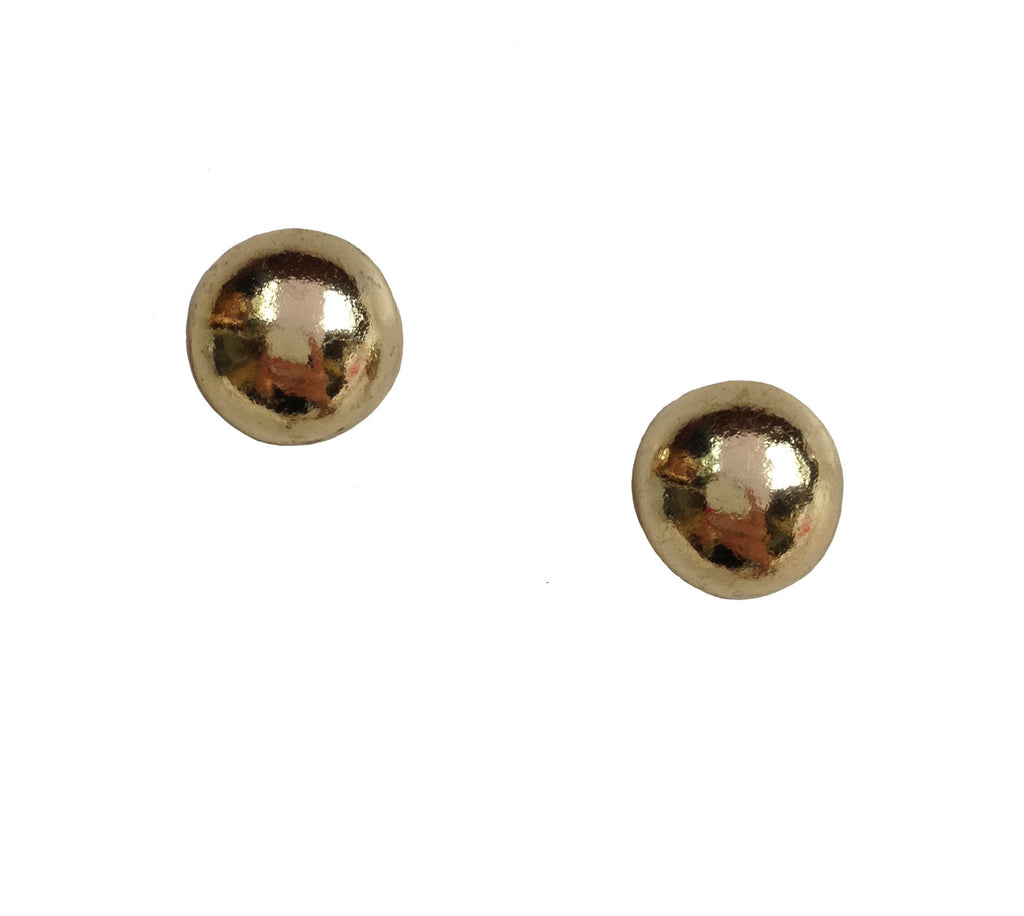 Round Gold Stud Earrings - My Jewel Candy