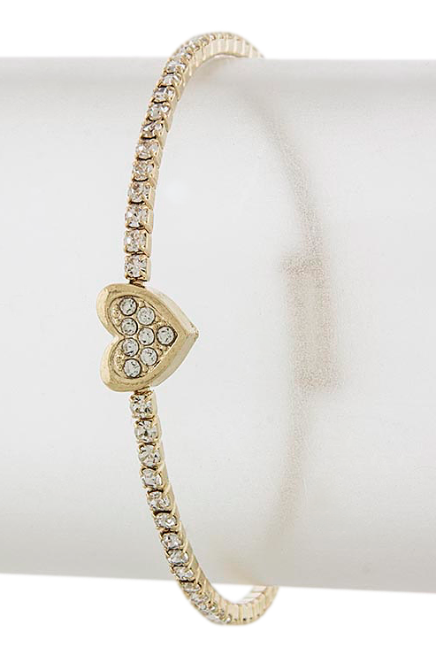 Crystal Heart Bracelet - My Jewel Candy