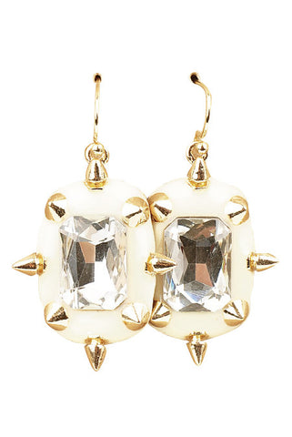 "Sugar & Spiked" Earrings (Cream) - My Jewel Candy - 1