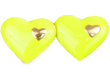 Love in Love Yellow Stud Earrings - My Jewel Candy